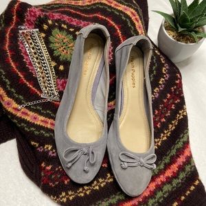 Hush Puppies wedge suede shoes size 7.5